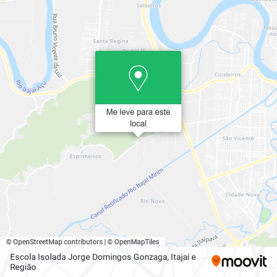 Escola Isolada Jorge Domingos Gonzaga mapa