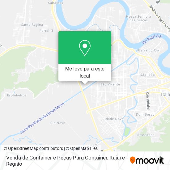 Venda de Container e Peças Para Container mapa