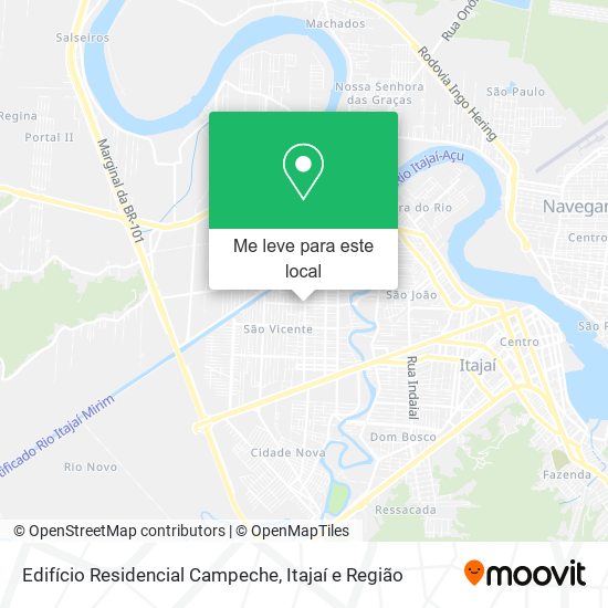 Edifício Residencial Campeche mapa