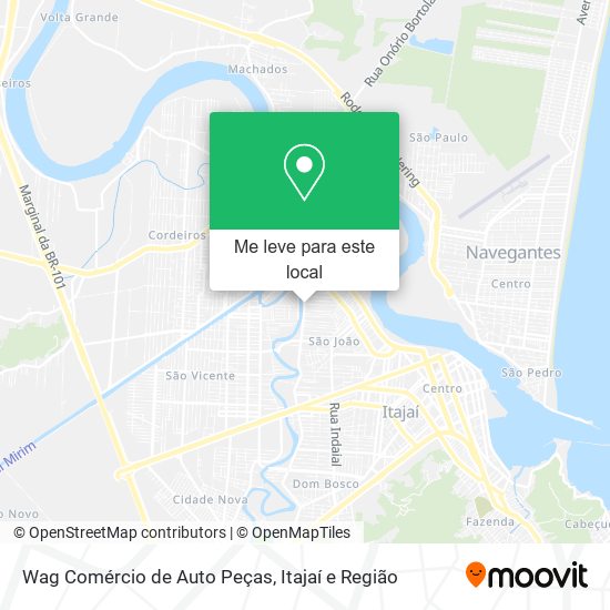 Wag Comércio de Auto Peças mapa