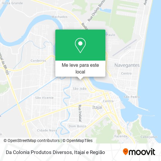 Da Colonia Produtos Diversos mapa