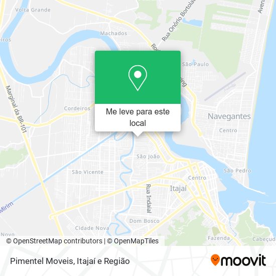 Pimentel Moveis mapa