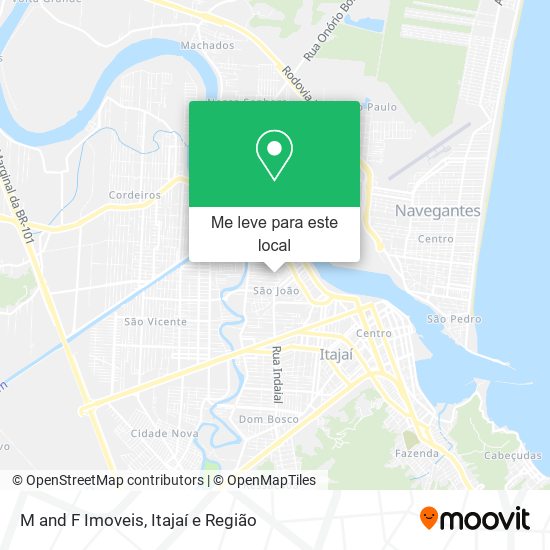 M and F Imoveis mapa