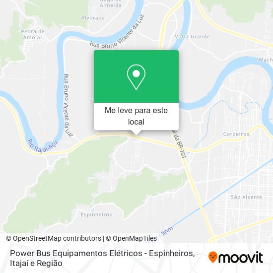Power Bus Equipamentos Elétricos - Espinheiros mapa