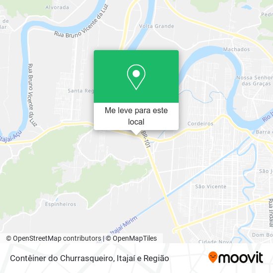 Contêiner do Churrasqueiro mapa