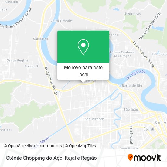 Stédile Shopping do Aço mapa