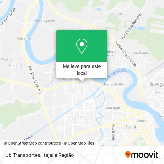 Jb Transportes mapa