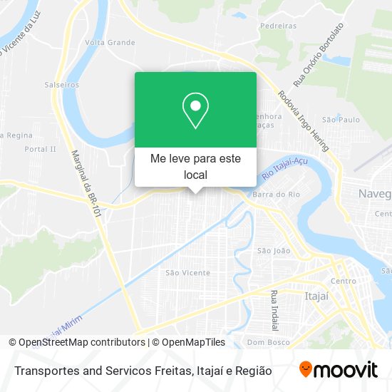 Transportes and Servicos Freitas mapa