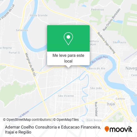 Ademar Coelho Consultoria e Educacao Financeira mapa