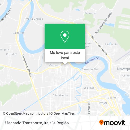 Machado Transporte mapa