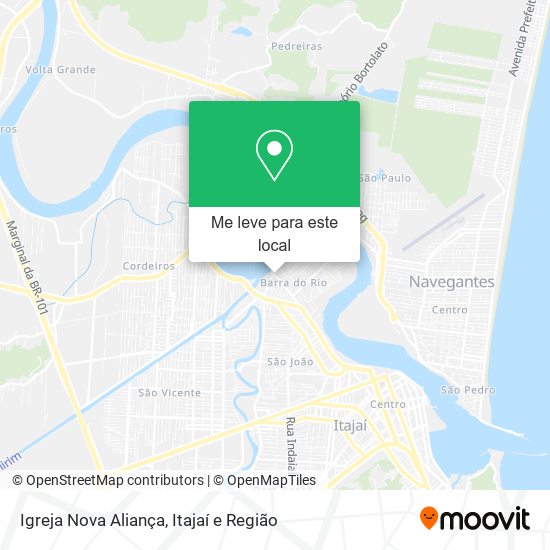 Igreja Nova Aliança mapa