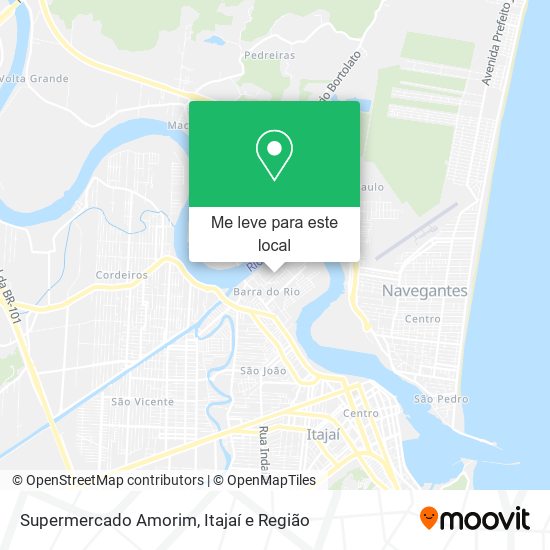 Supermercado Amorim mapa