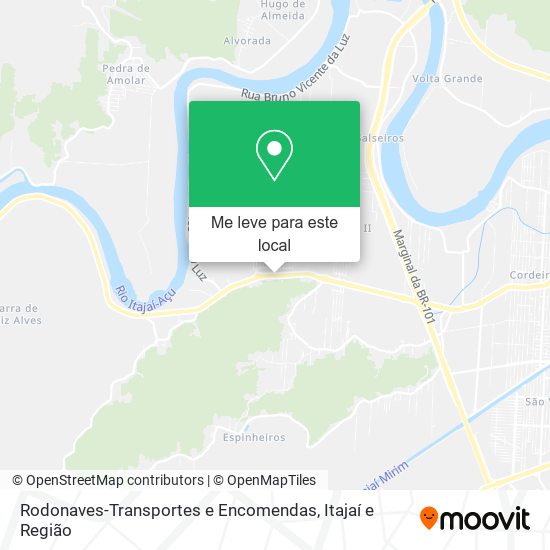 Rodonaves-Transportes e Encomendas mapa