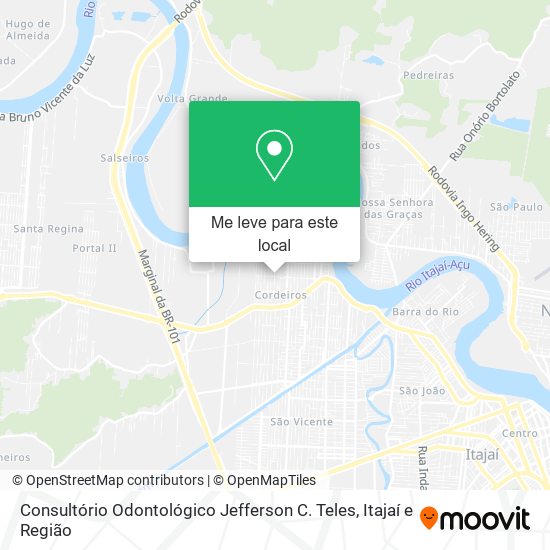 Consultório Odontológico Jefferson C. Teles mapa