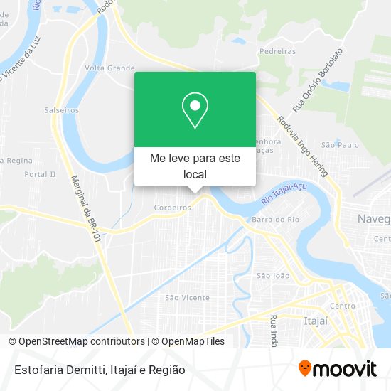 Estofaria Demitti mapa