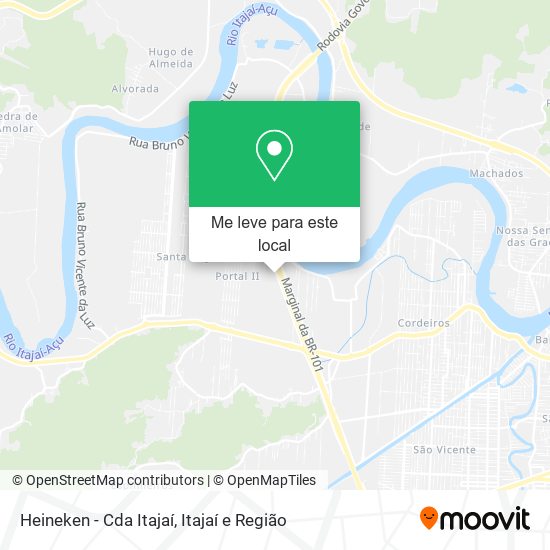Heineken - Cda Itajaí mapa