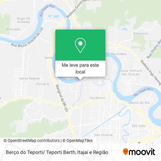 Berço do Teporti/ Teporti Berth mapa