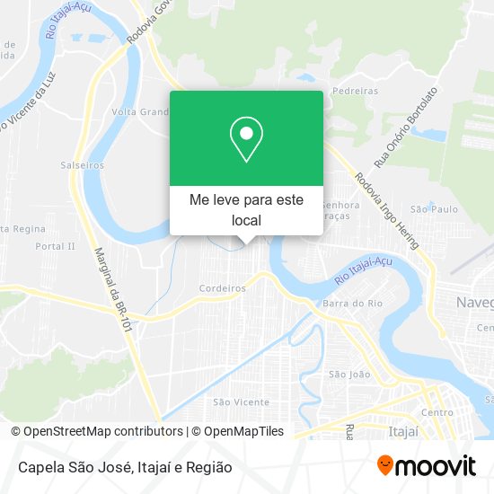 Capela São José mapa