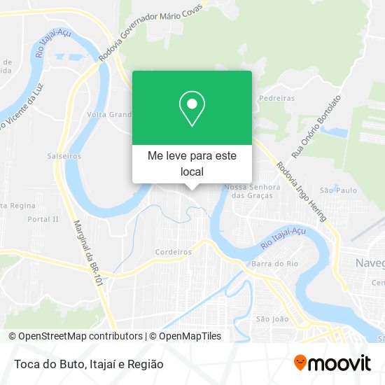 Toca do Buto mapa