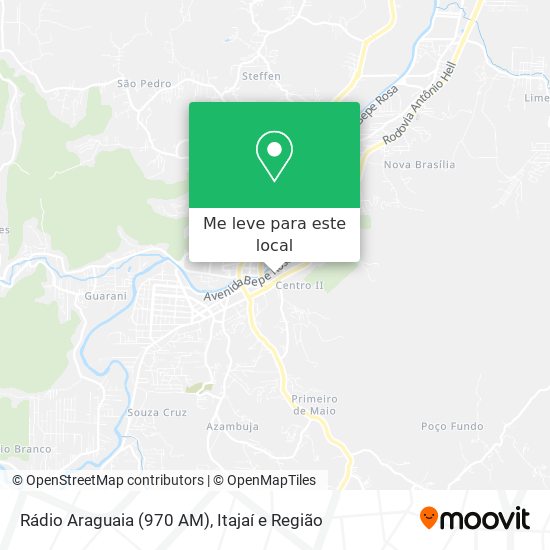 Rádio Araguaia (970 AM) mapa