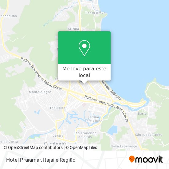 Hotel Praiamar mapa