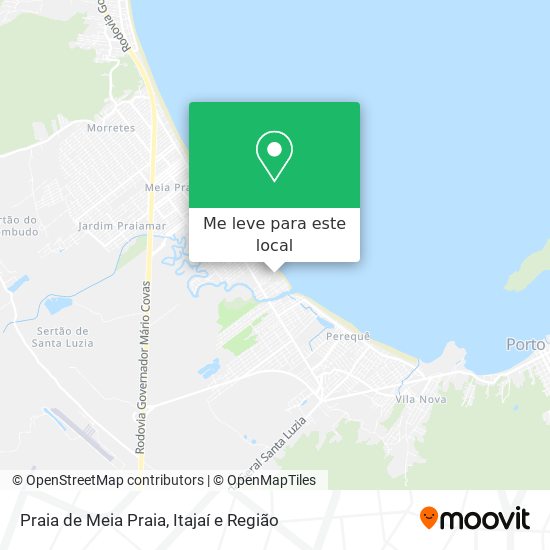 Praia de Meia Praia mapa