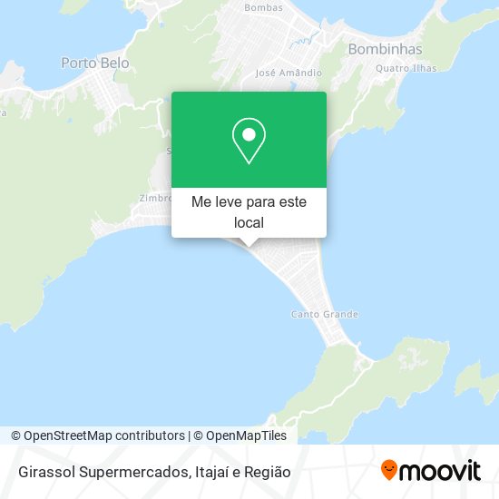 Girassol Supermercados mapa