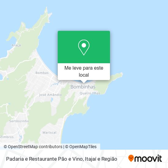Padaria e Restaurante Pão e Vino mapa