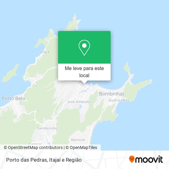 Porto das Pedras mapa