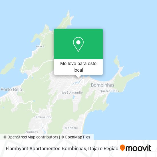 Flambyant Apartamentos Bombinhas mapa