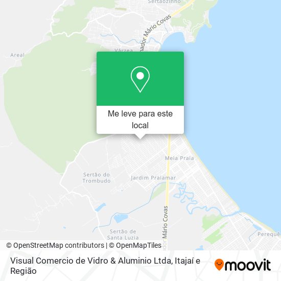 Visual Comercio de Vidro & Aluminio Ltda mapa