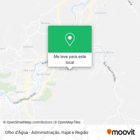Olho d'Água - Administração mapa