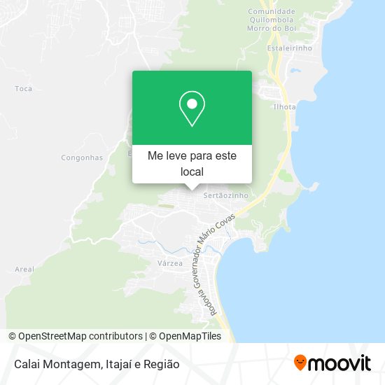 Calai Montagem mapa