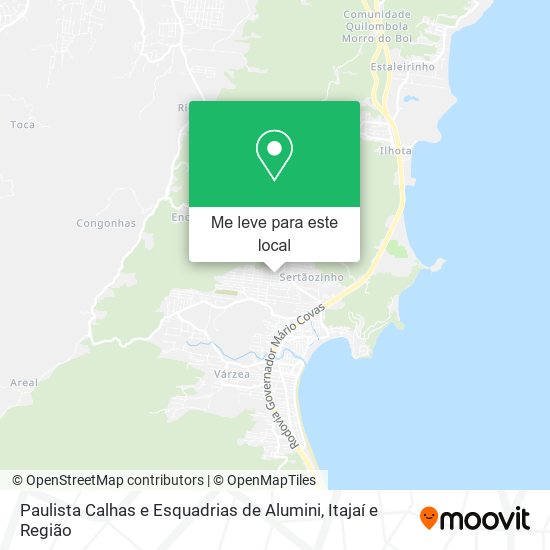 Paulista Calhas e Esquadrias de Alumini mapa