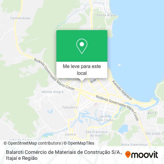 Balaroti Comércio de Materiais de Construção S / A. mapa