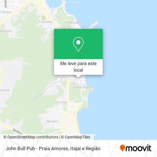John Bull Pub - Praia Amores mapa