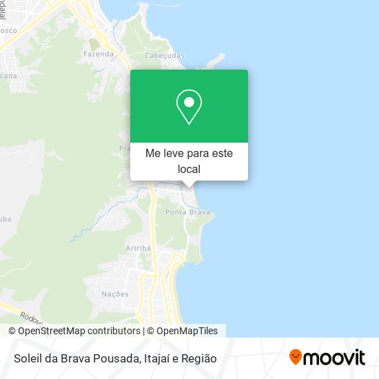 Soleil da Brava Pousada mapa