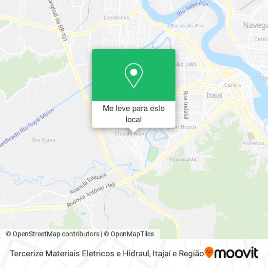 Tercerize Materiais Eletricos e Hidraul mapa