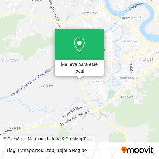 Tlog Transportes Ltda mapa