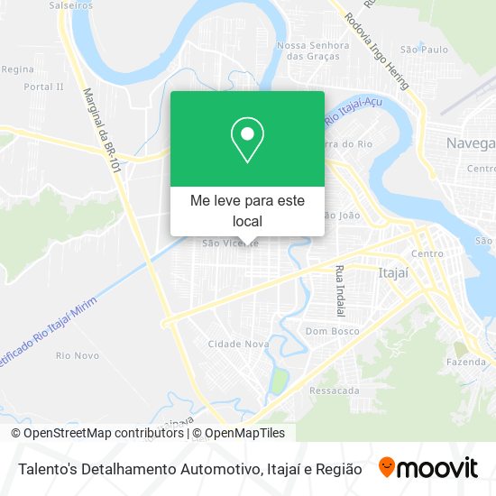 Talento's Detalhamento Automotivo mapa