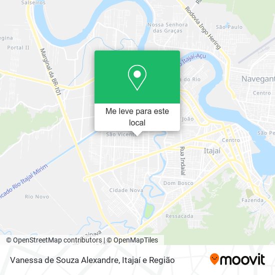 Vanessa de Souza Alexandre mapa