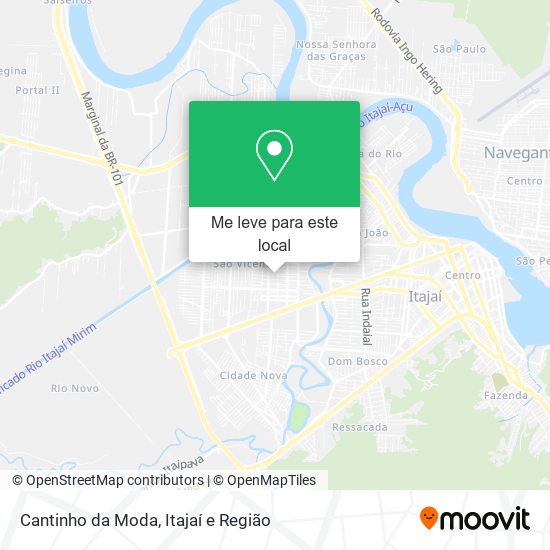 Cantinho da Moda mapa