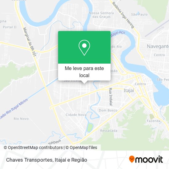 Chaves Transportes mapa