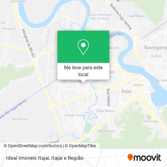 Ideal Imoveis Itajai mapa