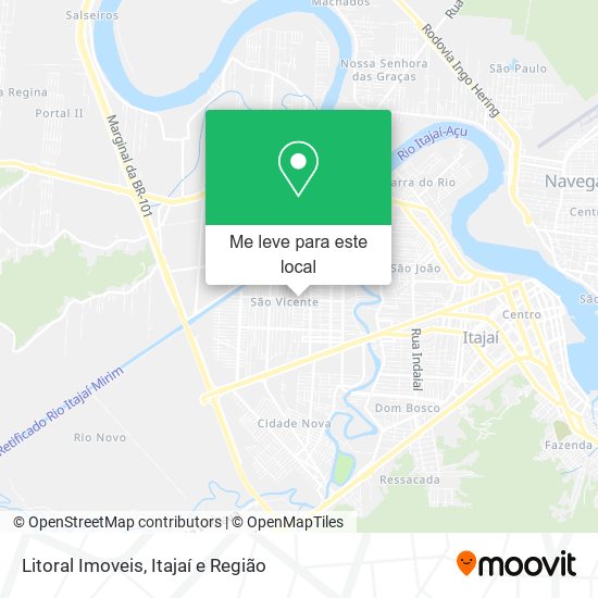 Litoral Imoveis mapa