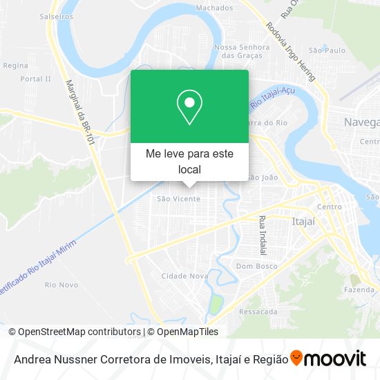 Andrea Nussner Corretora de Imoveis mapa