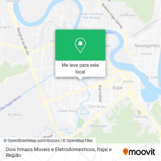 Dois Irmaos Moveis e Eletrodomesticos mapa