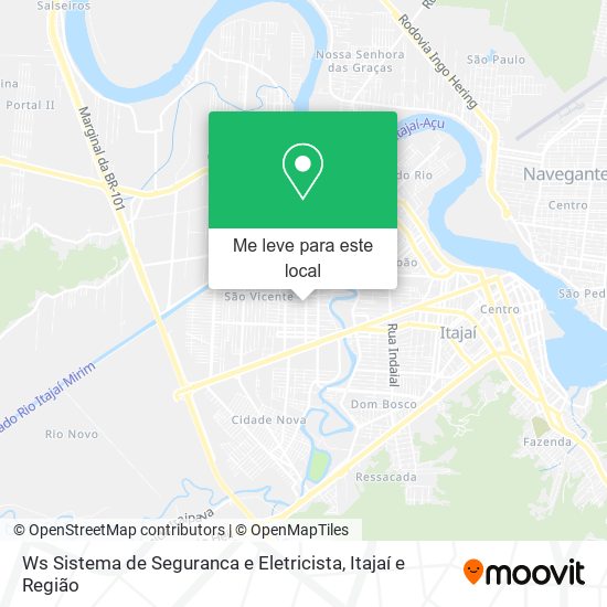 Ws Sistema de Seguranca e Eletricista mapa