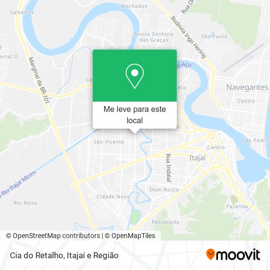 Cia do Retalho mapa