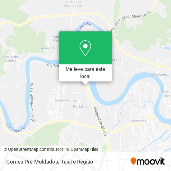 Gomes Pré-Moldados mapa